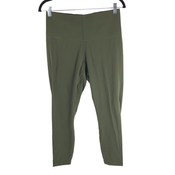 Everlane The Perform Sculpt Legging Ankle Crop Dark Forest Olive Green Size S - Picture 2 of 4